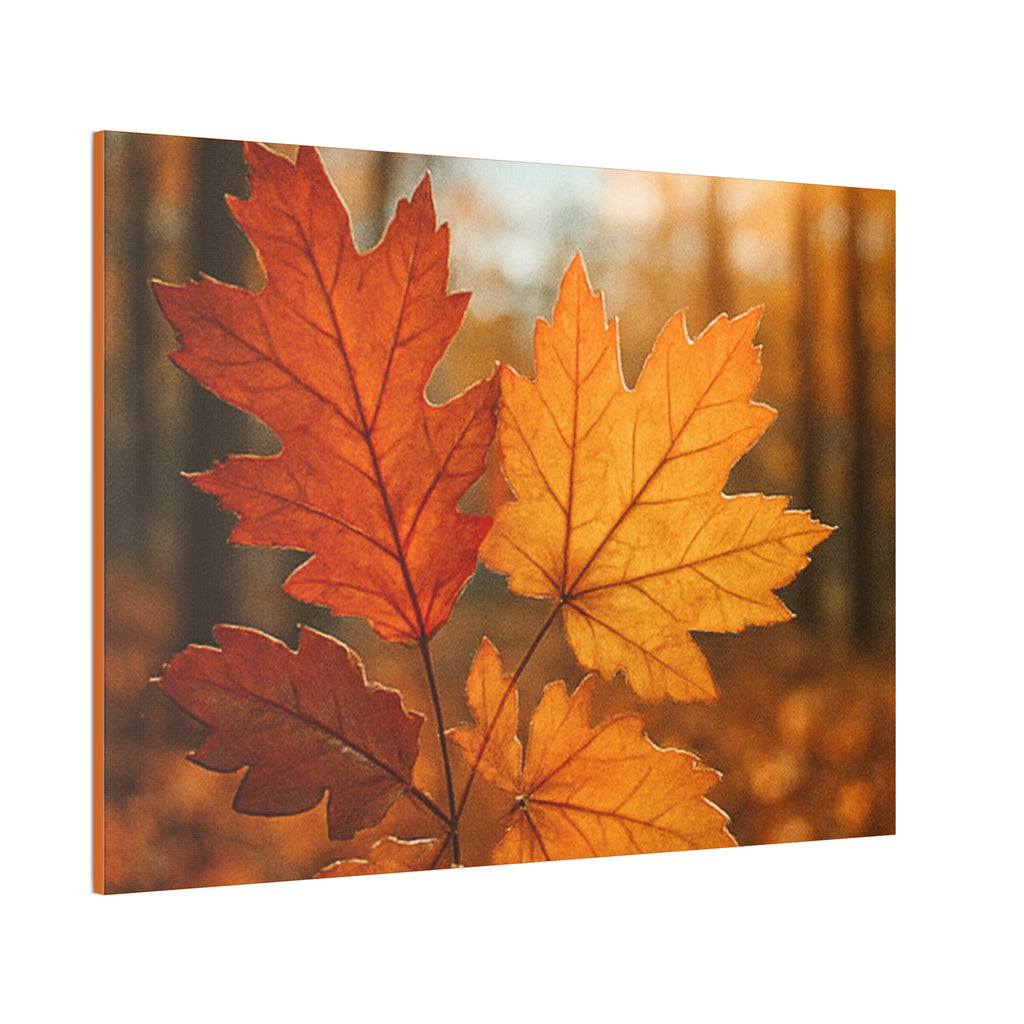 Wall Decor Autumn Leaf Canvas Art Cozy Fall Home Decor Nature Wall Decor Gift for Nature Lovers Thanksgiving Decor Rustic Wall Art