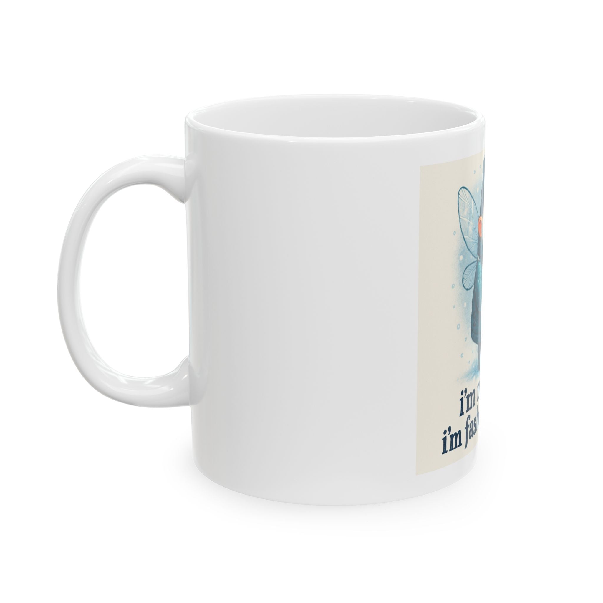 Mug Funny Old Fairy Ceramic Mug, Coffee Cup, Hot Drink Mug, 11oz 15oz Mug, Gift for Coffee Lovers, Unique Tea Cup