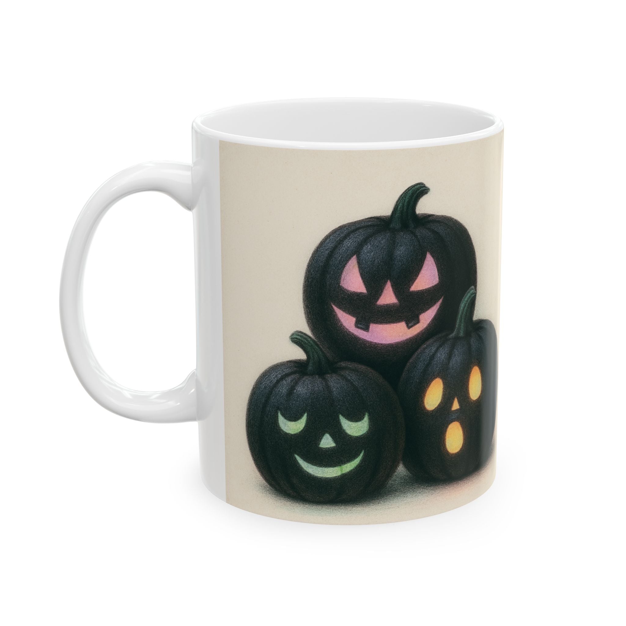 Halloween Pumpkin Mug Spooky Coffee Cup Autumn Decor Jack O Lantern Halloween Mug