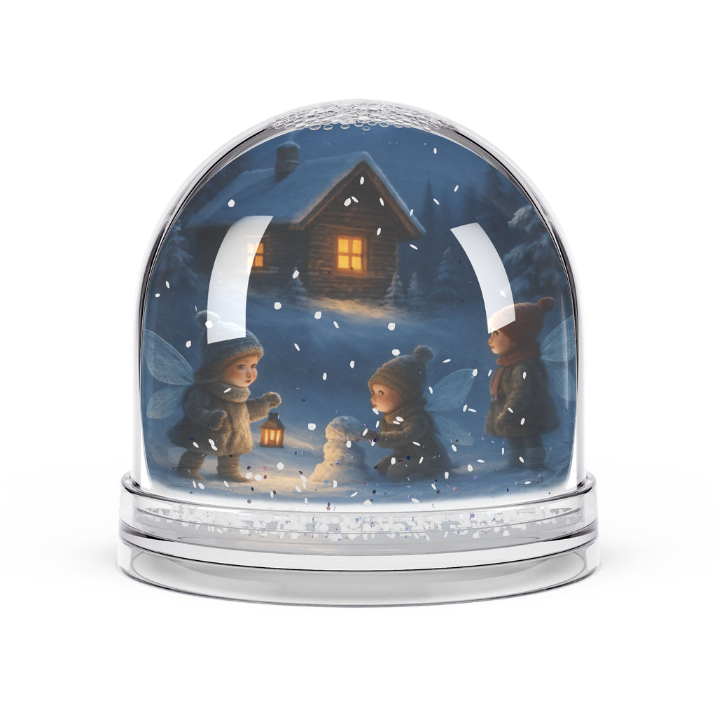 Snow Globe Fairy and Starry Winter Night Design