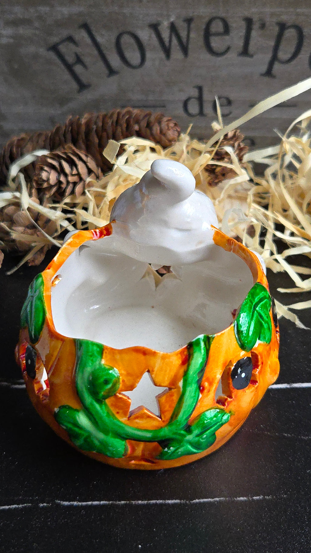 Halloween Candle Holder Tea Light Ghost Pumpkin Candle Holder Halloween Decor