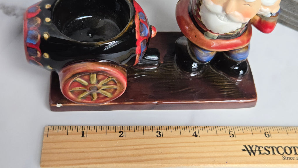 Christmas Candle Holder Tea Light Nutcracker And Cannon Holiday Candle Holder