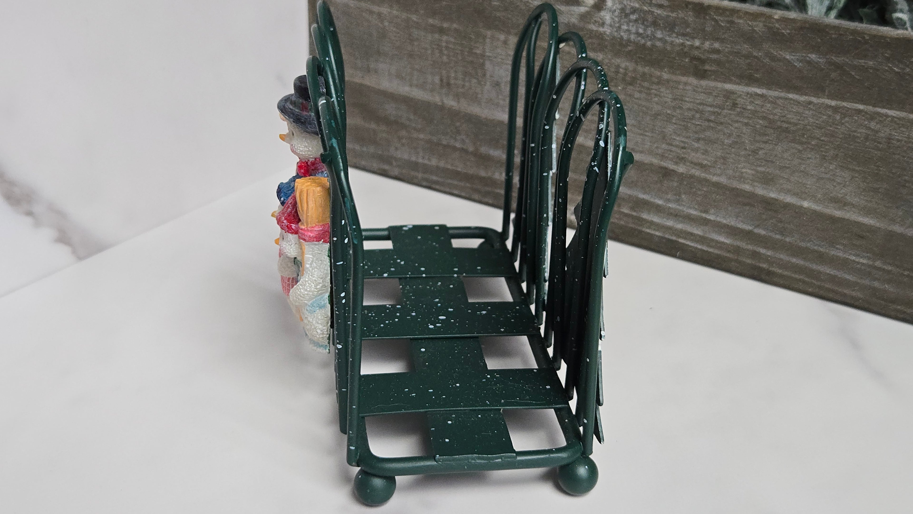 Christmas Napkin Holder Snow Family Pine Trees Holiday Napkin Holder Christmas Decor