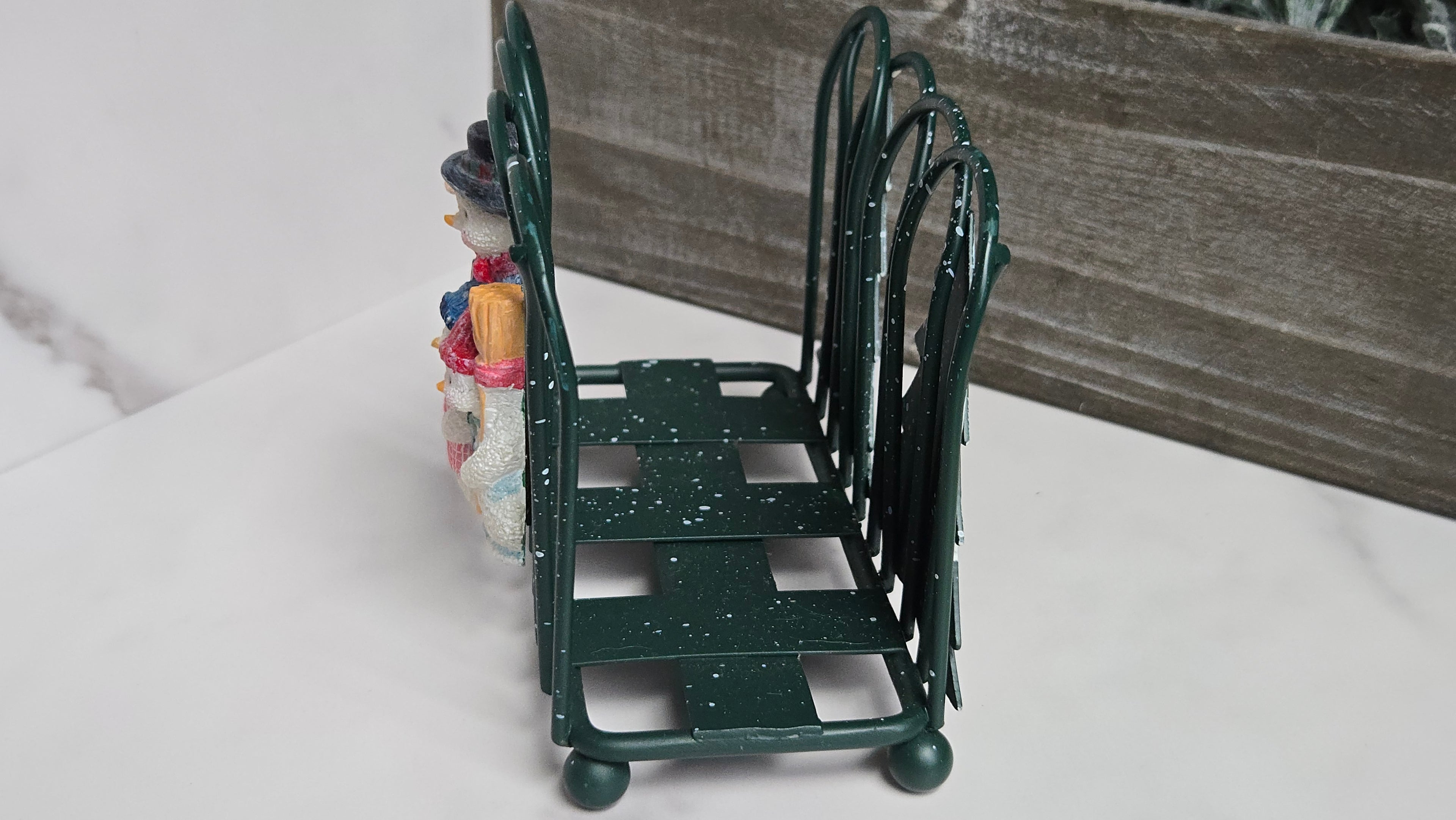 Christmas Napkin Holder Snow Family Pine Trees Holiday Napkin Holder Christmas Decor