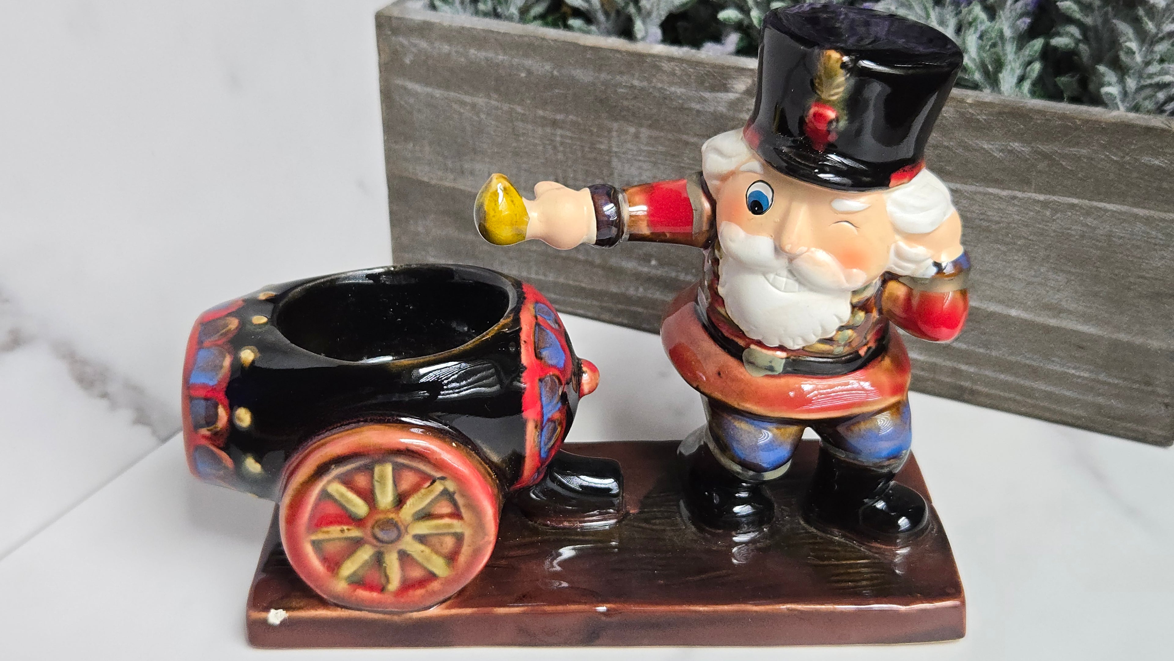 Christmas Candle Holder Tea Light Nutcracker And Cannon Holiday Candle Holder