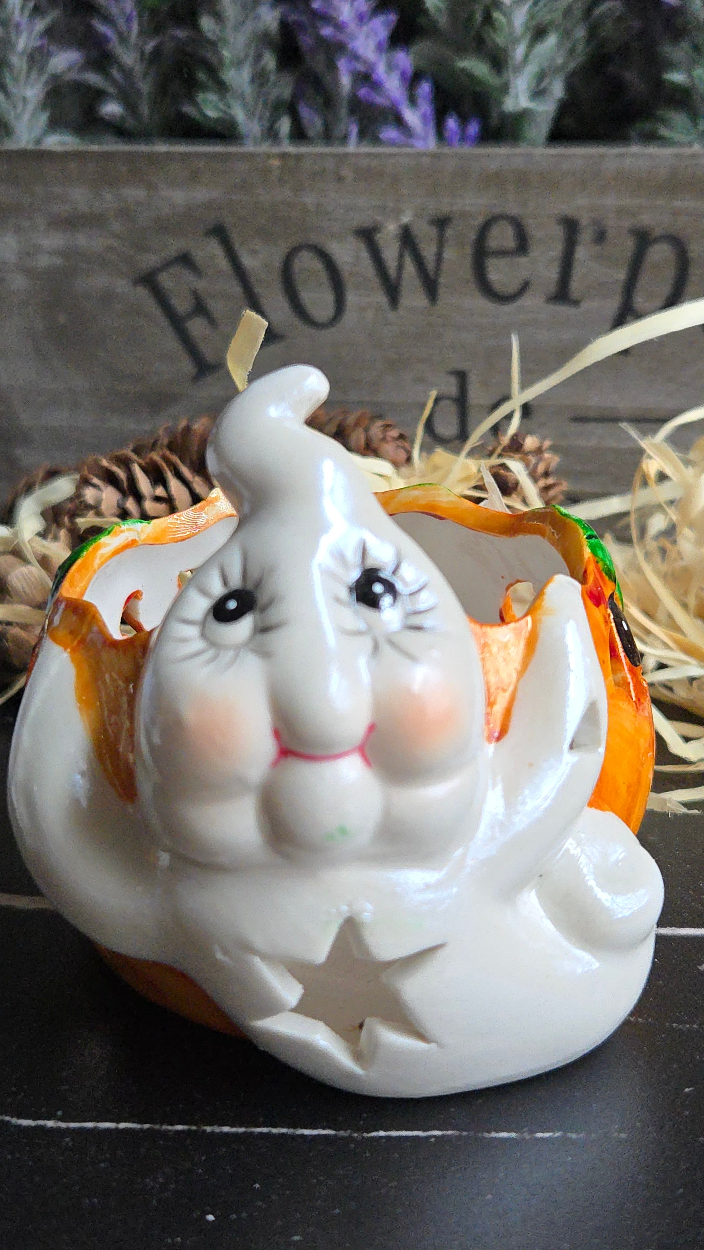 Halloween Candle Holder Tea Light Ghost Pumpkin Candle Holder Halloween Decor