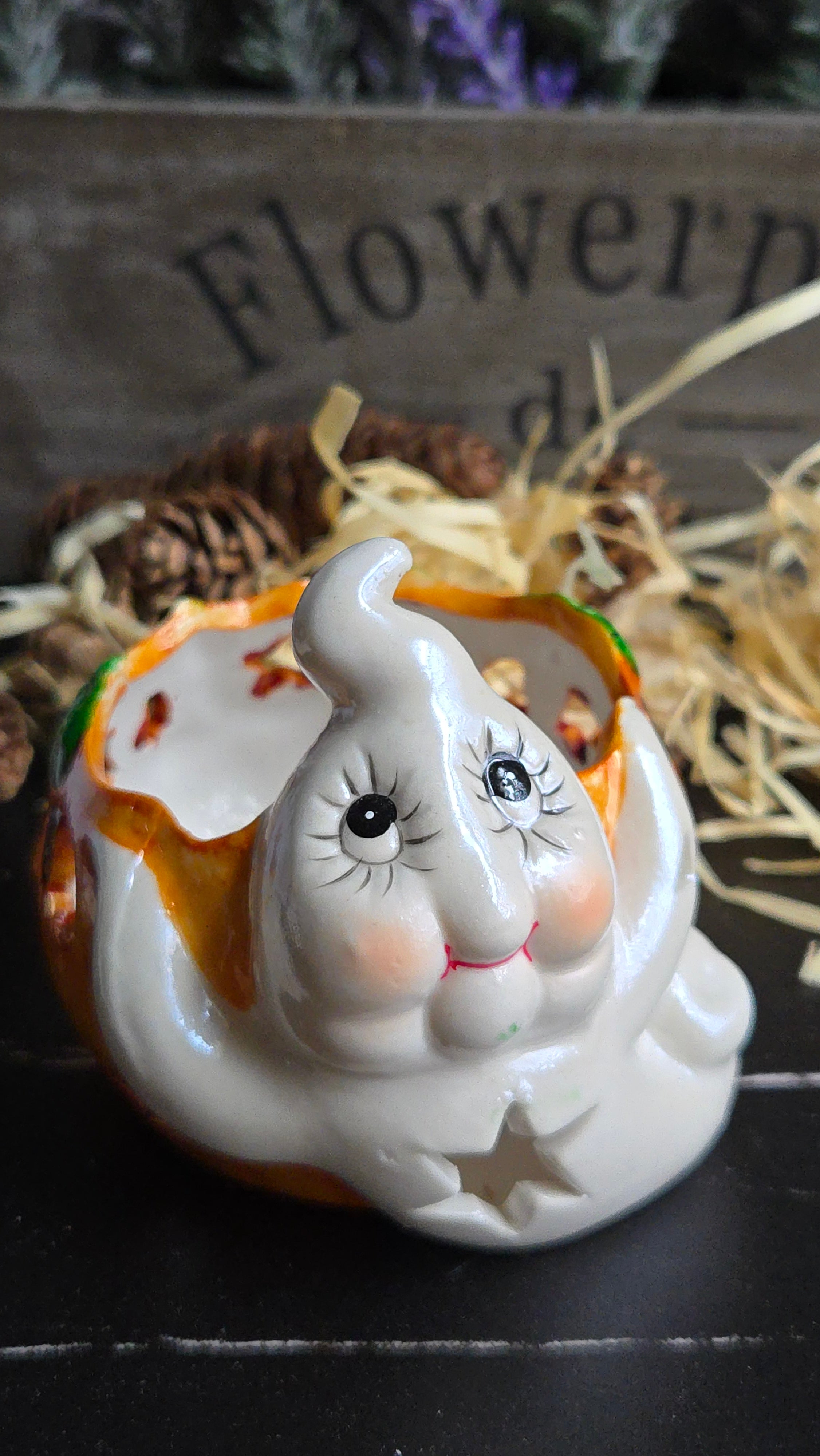 Halloween Candle Holder Tea Light Ghost Pumpkin Candle Holder Halloween Decor