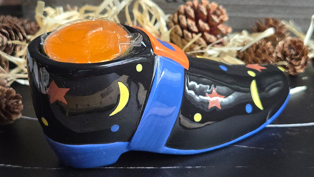Halloween Candle Holder Tea Light Witches Boot Halloween Decor