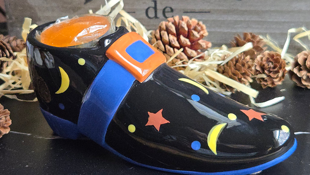 Halloween Candle Holder Tea Light Witches Boot Halloween Decor