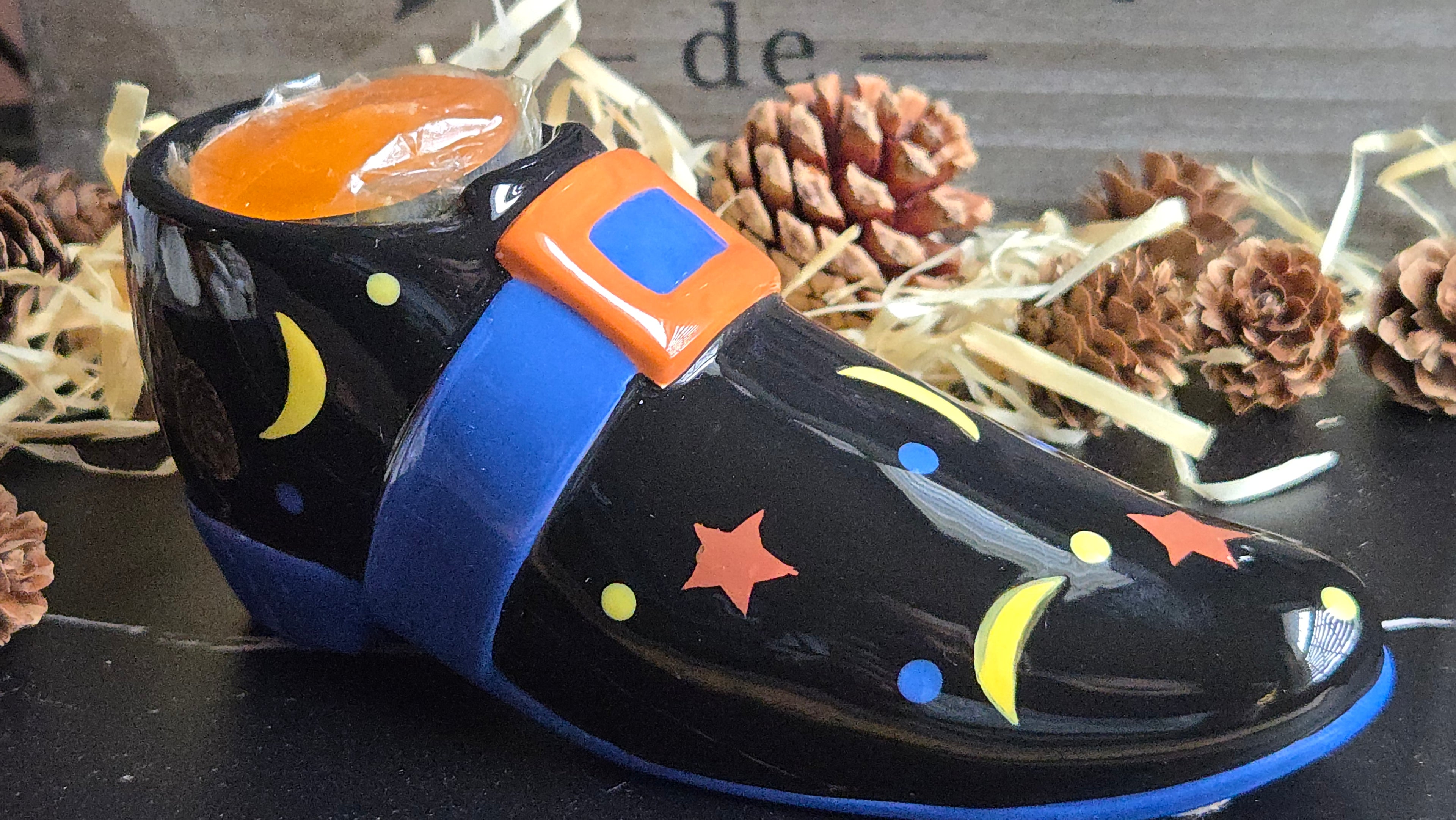 Halloween Candle Holder Tea Light Witches Boot Halloween Decor