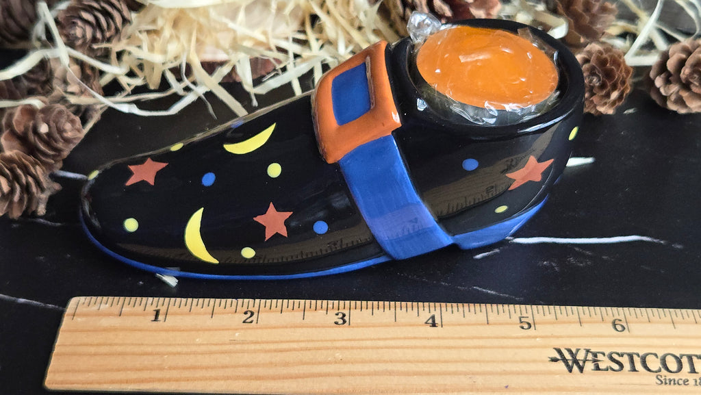 Halloween Candle Holder Tea Light Witches Boot Halloween Decor