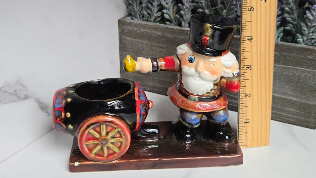 Christmas Candle Holder Tea Light Nutcracker And Cannon Holiday Candle Holder