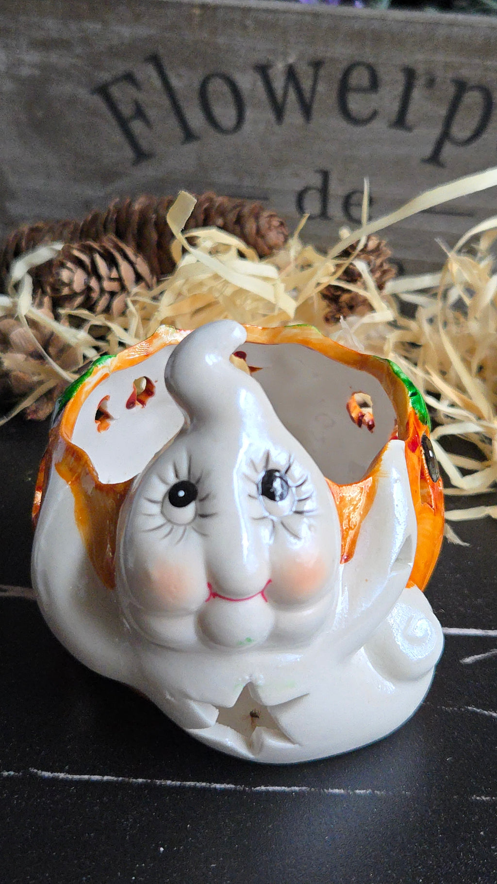 Halloween Candle Holder Tea Light Ghost Pumpkin Candle Holder Halloween Decor