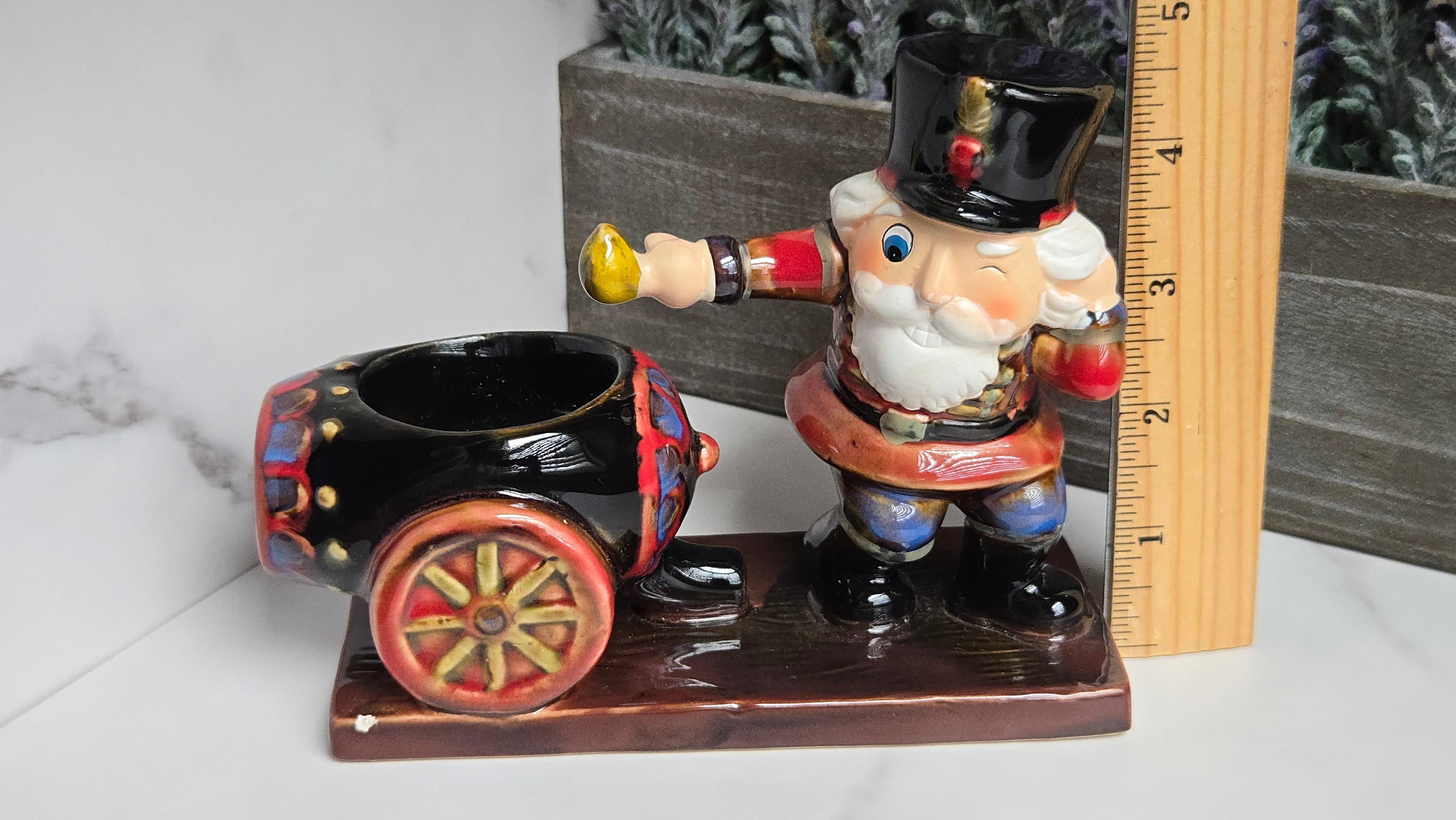 Christmas Candle Holder Tea Light Nutcracker And Cannon Holiday Candle Holder